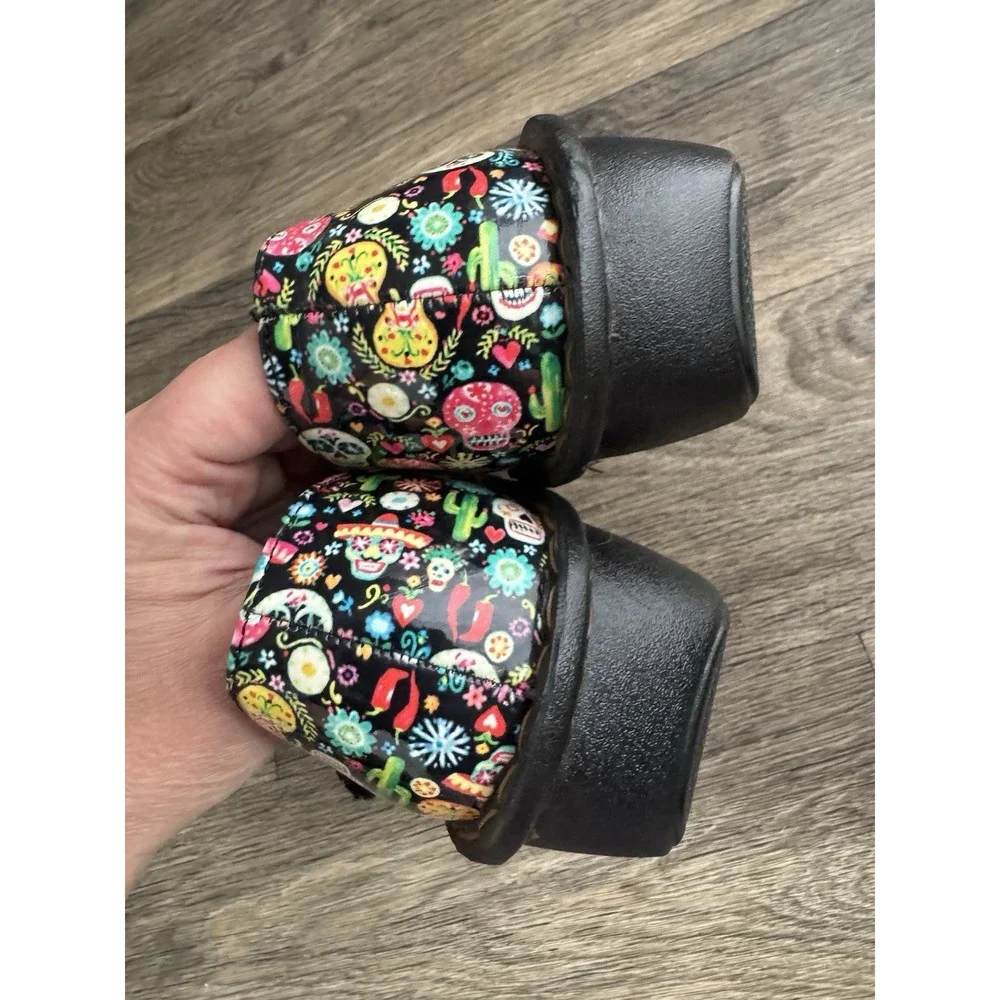 Alegria Paloma Women's Shoes Mary Jane-‎ Floral Sugar Skull Print Size 9